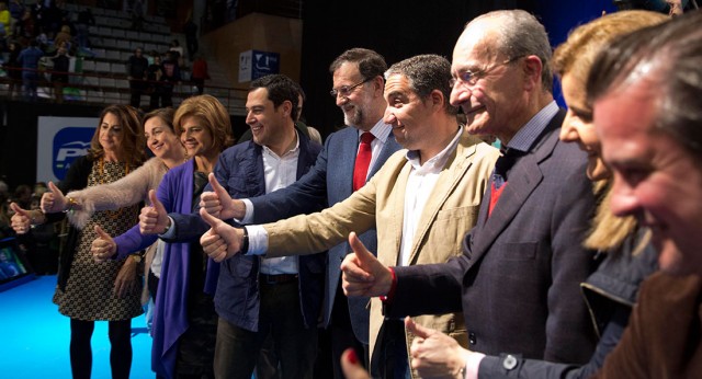 Final de acto en Malaga