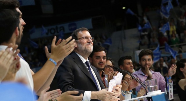 Mariano Rajoy en el cierre de campaña en Madrid