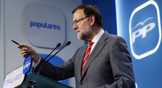 Mariano Rajoy durate la rueda de prensa