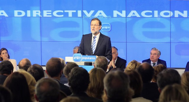 El Presidente del Partido Popular, Mariano Rajoy, ante la Junta Directiva Nacional