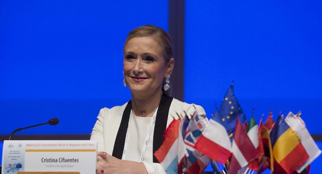 La presidenta de la Comunidad de Madrid, Cristina Cifuentes