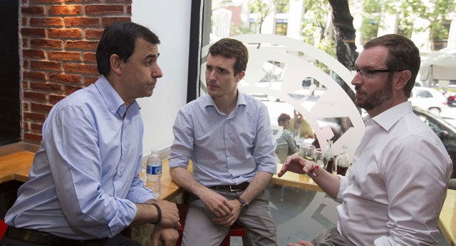 Javier Maroto, Pablo Casado y Fernando Martínez Maíllo