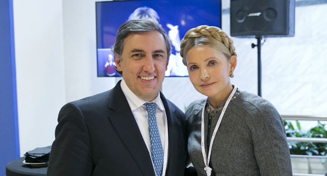 José Ramón García-Hernandez con Yulia Timoshenko