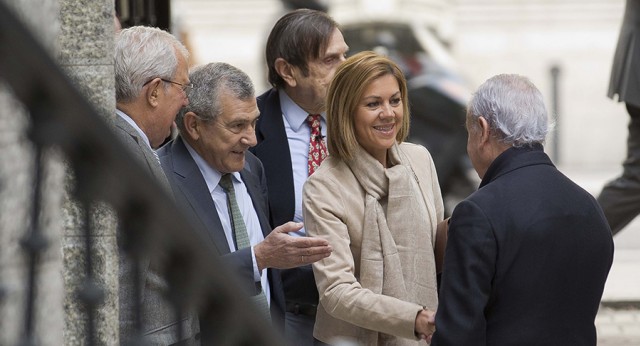 María Dolores de Cospedal asiste a los Desayunos de la Fundación Caminos