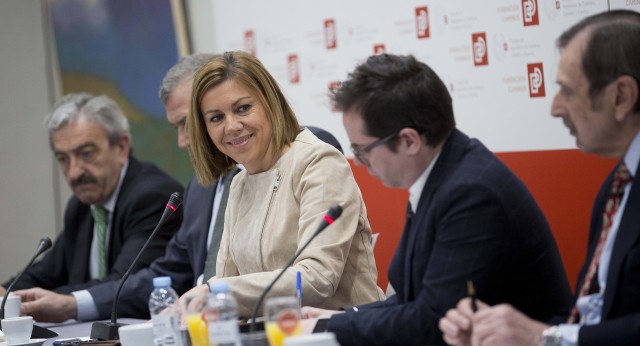 María Dolores de Cospedal en los Desayunos de la Fundación Caminos