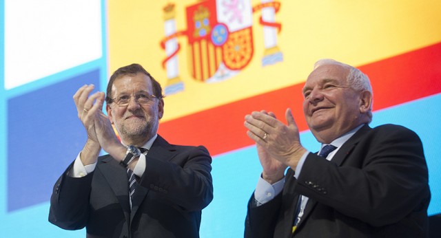 Mariano Rajoy con Joseph Daul 