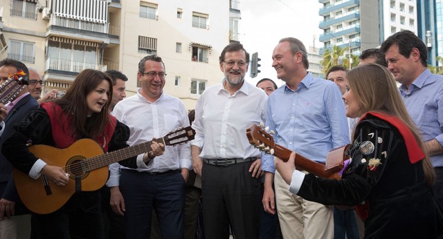 Mariano Rajoy junto a Alberto Fabra