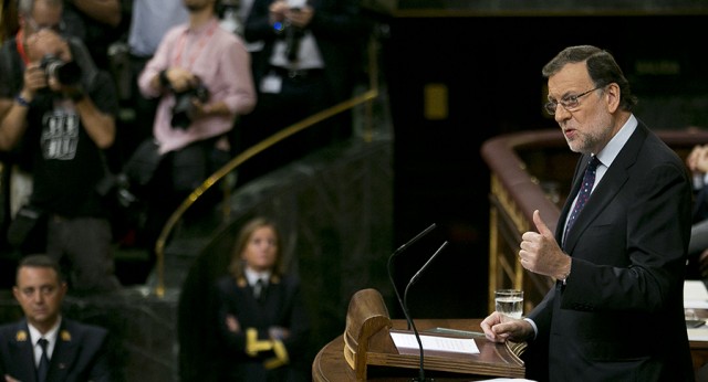 Mariano Rajoy en la segunda jornada de la sesión de investidura