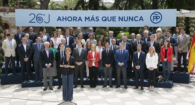 María Dolores de Cospedal durante su intervención