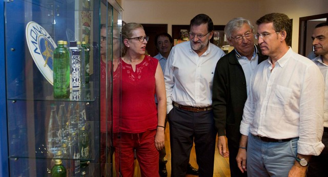 Mariano Rajoy y Alberto Núñez Feijóo visitan el municipio pontevedrés de Mondariz Balneario