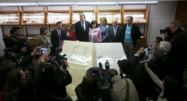 Mariano Rajoy en el Museo Centro Cervantino de El Toboso