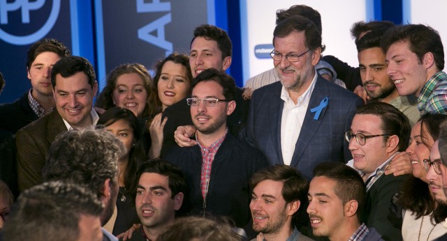 Mariano Rajoy y Juan Manuel Moreno en la Convención sobre el Pacto de los servicios sociales