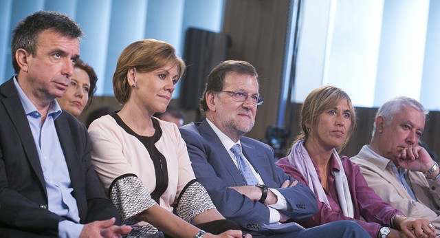 Mariano Rajoy y María Dolores de Cospedal durante la clausura del Foro Buen Gobierno