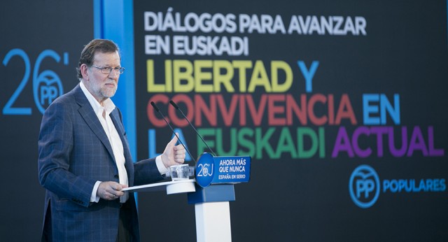 El presidente del Gobierno y del Partido Popular, Mariano Rajoy