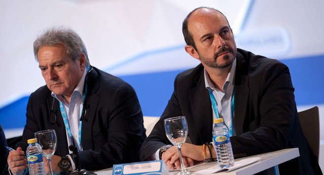 El presidente de la Diputación de Valencia, Alfonso Rus, y el alcalde de Torrejón de Ardoz, Pedro Rollán