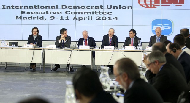 Carlos Floriano interviene en la reunión de la Unión Demócrata Internacional