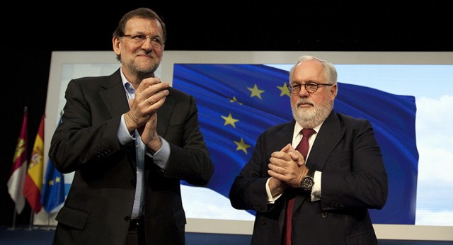 Mariano Rajoy con Miguel Arias Cañete