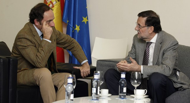 Reunión del presidente del PP, Mariano Rajoy, con el vicepresidente de la República de Portugal