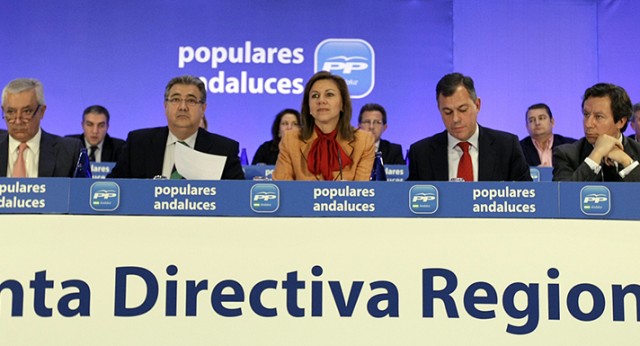 María Dolores de Cospedal preside la Junta Directiva Regional del PP de Andalucía