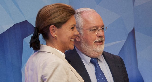 María Dolores de Cospedal con Miguel Arias Cañete