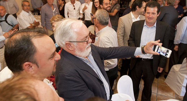 Miguel Arias Ceñete en el almuerzo en Torrevieja