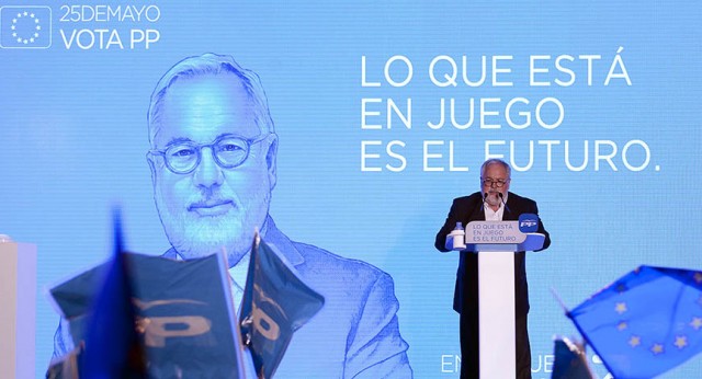 El candidato del PP a las elecciones europeas, Miguel Arias Cañete