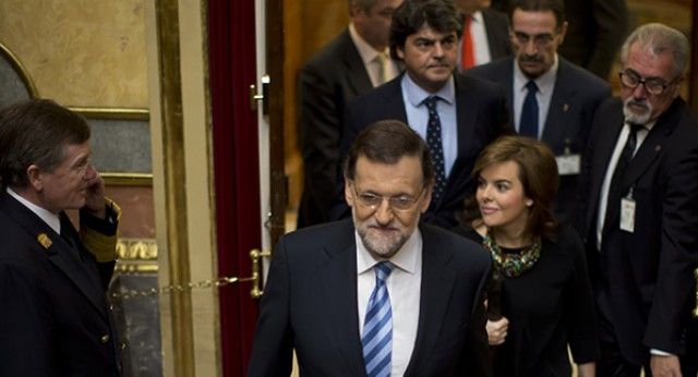 Mariano Rajoy a su llegada al Debate Sobre el Estado de la Nación 