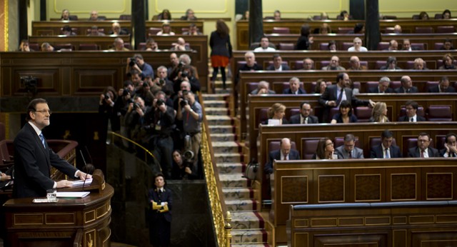 Mariano Rajoy durante su intervención en el Debate Sobre el Estado de la Nación 