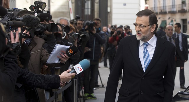 Mariano Rajoy a su llegada al Congreso de los Diputados 