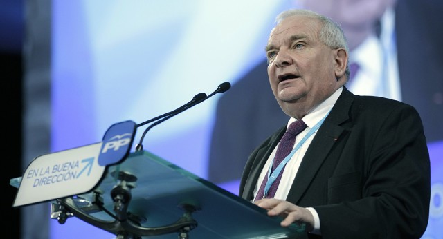 El Presidente del Partido Popular Europeo, Joseph Daul, en la clausura de la Convención Nacional