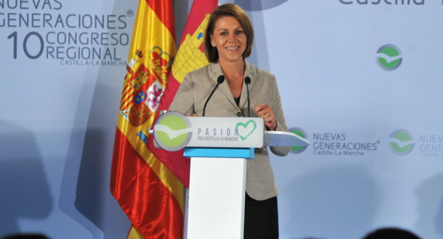 Maria Dolores de Cospedal en el Congreso de Nuevas Generaciones de Castilla-La Mancha