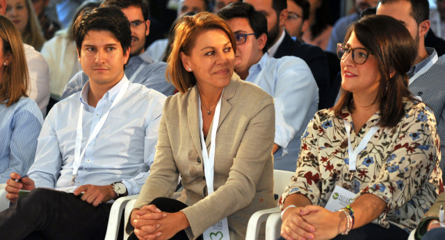 Maria Dolores de Cospedal y Diego Gago en el Congreso de Nuevas Generaciones de Castilla La Mancha