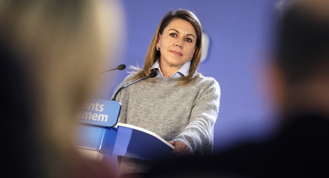 María Dolores de Cospedal durante su intervención 