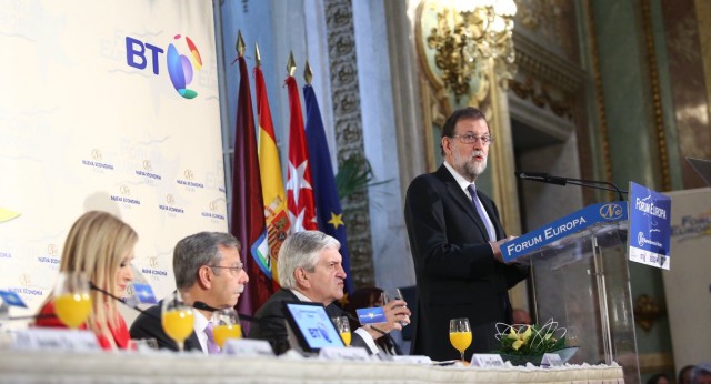 Mariano Rajoy durante su intervencion