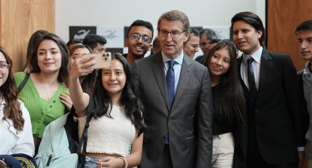 Alberto Núñez Feijóo en la Universidad de Las Américas, de Quito 