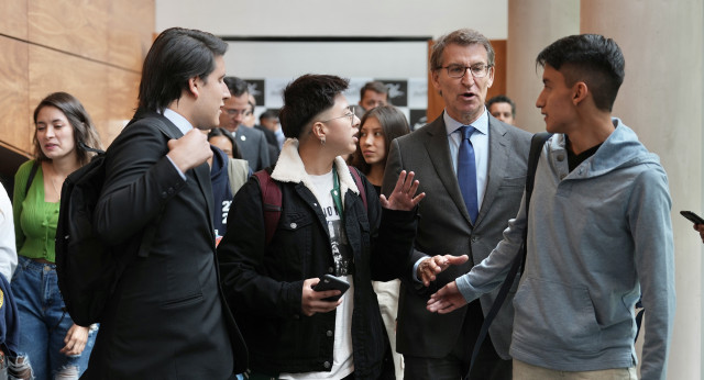 Alberto Núñez Feijóo en la Universidad de Las Américas, de Quito 