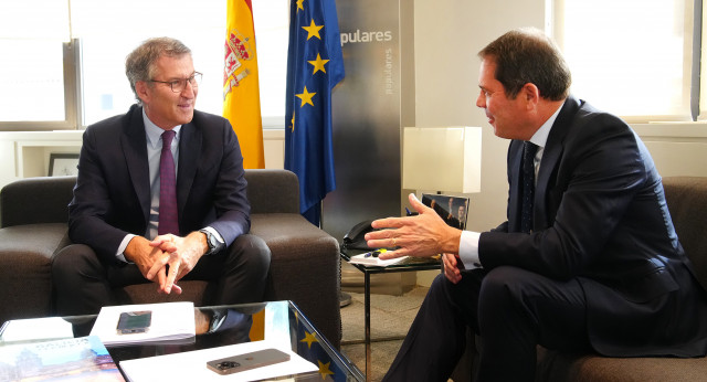 Alberto Núñez Feijóo se reúne con Gerardo Cuerva, presidente de CEPYME