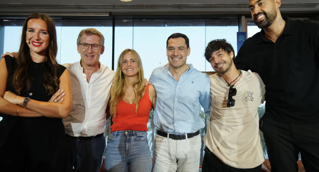 Alberto Núñez Feijóo en un acto de NNGG del PP en Torremolinos