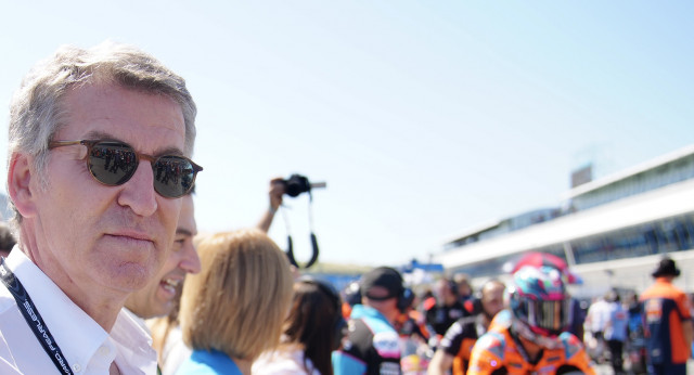 Feijóo en el Gran Premio de Moto GP en Jerez