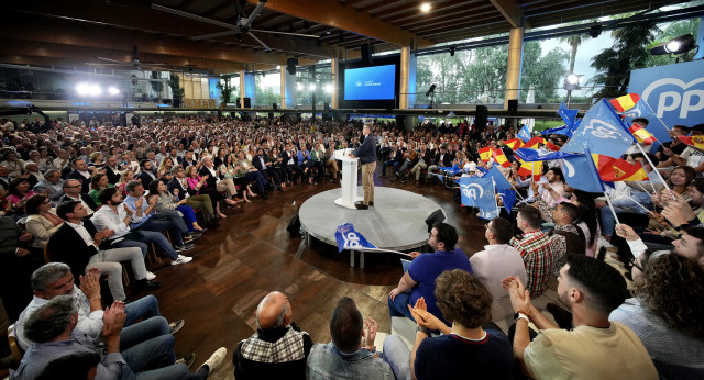 Alberto Núñez Feijóo en un acto en Murcia