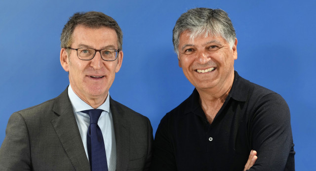 Alberto Núñez Feijóo y Toni Nadal en la presentación de la fundación del PP 'Reformismo21'