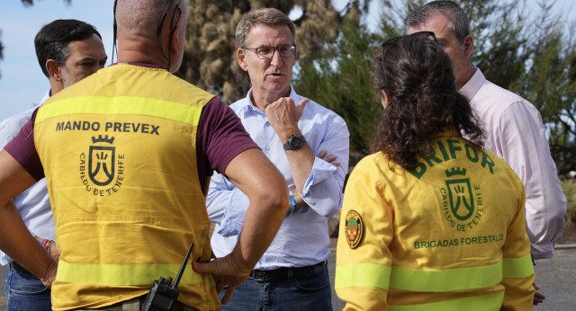 Alberto Núñez Feijóo visita Tenerife