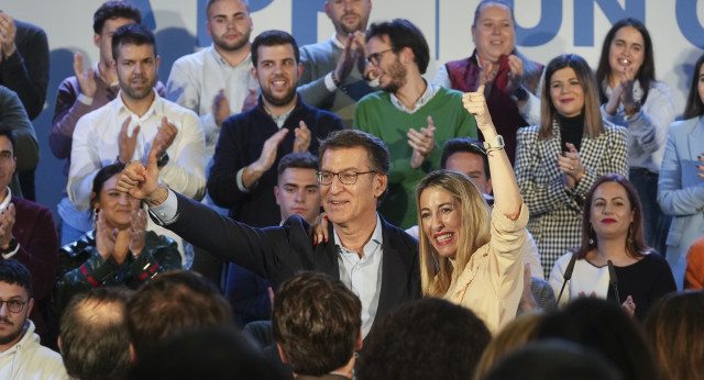 Alberto Núñez Feijóo participa en el acto "En defensa de un gran país" junto a María Guardiola