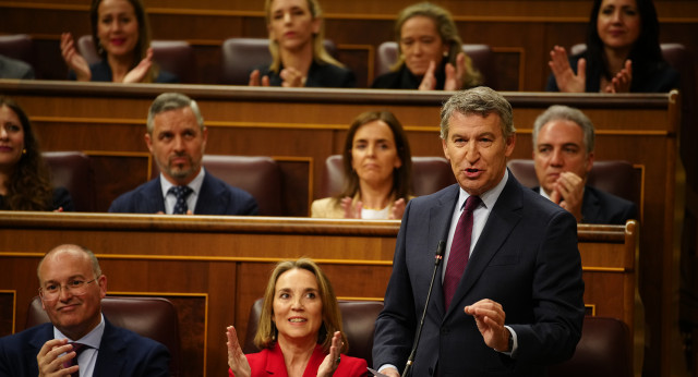 Feijóo en la sesión de control del Gobierno 