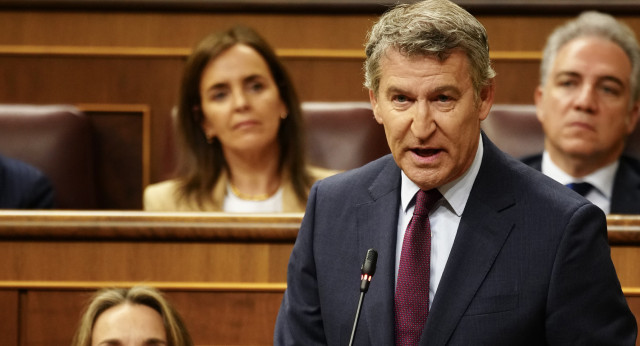 Feijóo en la sesión de control del Gobierno 