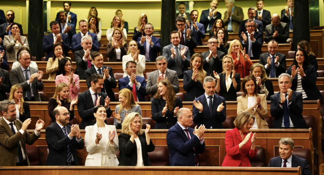 Feijóo en la sesión de control del Gobierno 