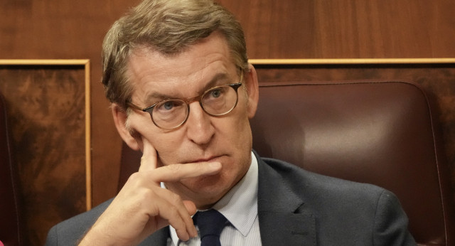 Alberto Núñez Feijóo en el Pleno del Congreso de los Diputados