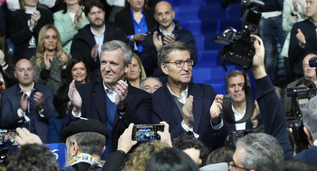 Alberto Núñez Feijóo clausura, junto a Alfonso Rueda, la presentación de candidatos del PP a las alcaldías de Galicia