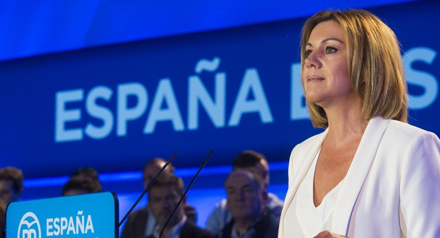 La secretaria general del Partido Popular, María Dolores de Cospedal