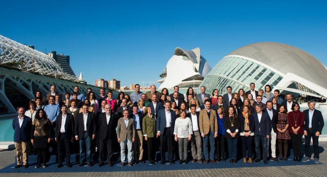 Mariano Rajoy junto a los candidatos del Partido Popular para el #20D